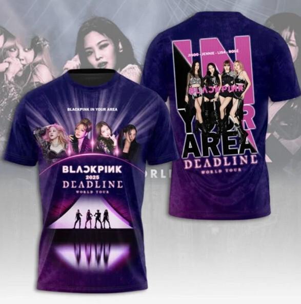 Blackpink 2026 Deadline World Tour AOP 3D T-Shirt XXXL