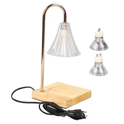 Lampă pentru încălzit lumânări Decorativă Dimmabilă Electrică Aromă Lampă pentru topit ceară de lumânări cu bază de lemn EU