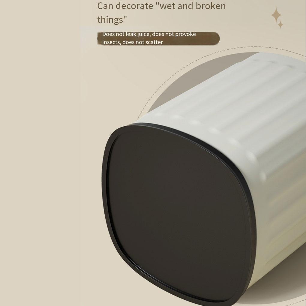 Cheap Trash Can No Lid Stainless Steel DoubleLayer Garbage Bin Kitchen Modern Fashion Cleaning