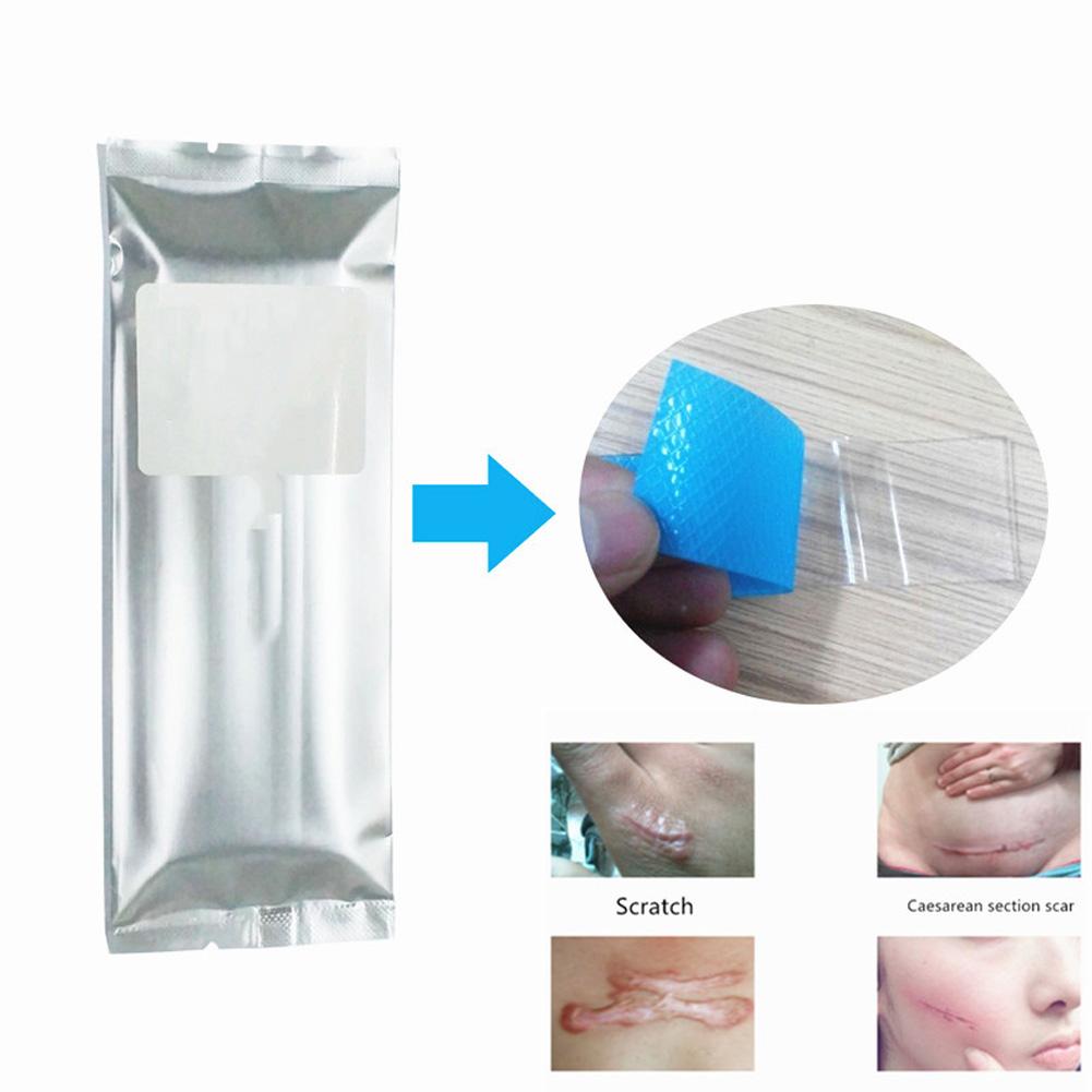 Silikon Narbenentfernungs-Sticker Wiederverwendbar Akne Gel Narbenbehandlungs-Patch Verbrennungstrauma-Folie Hauterneuerung