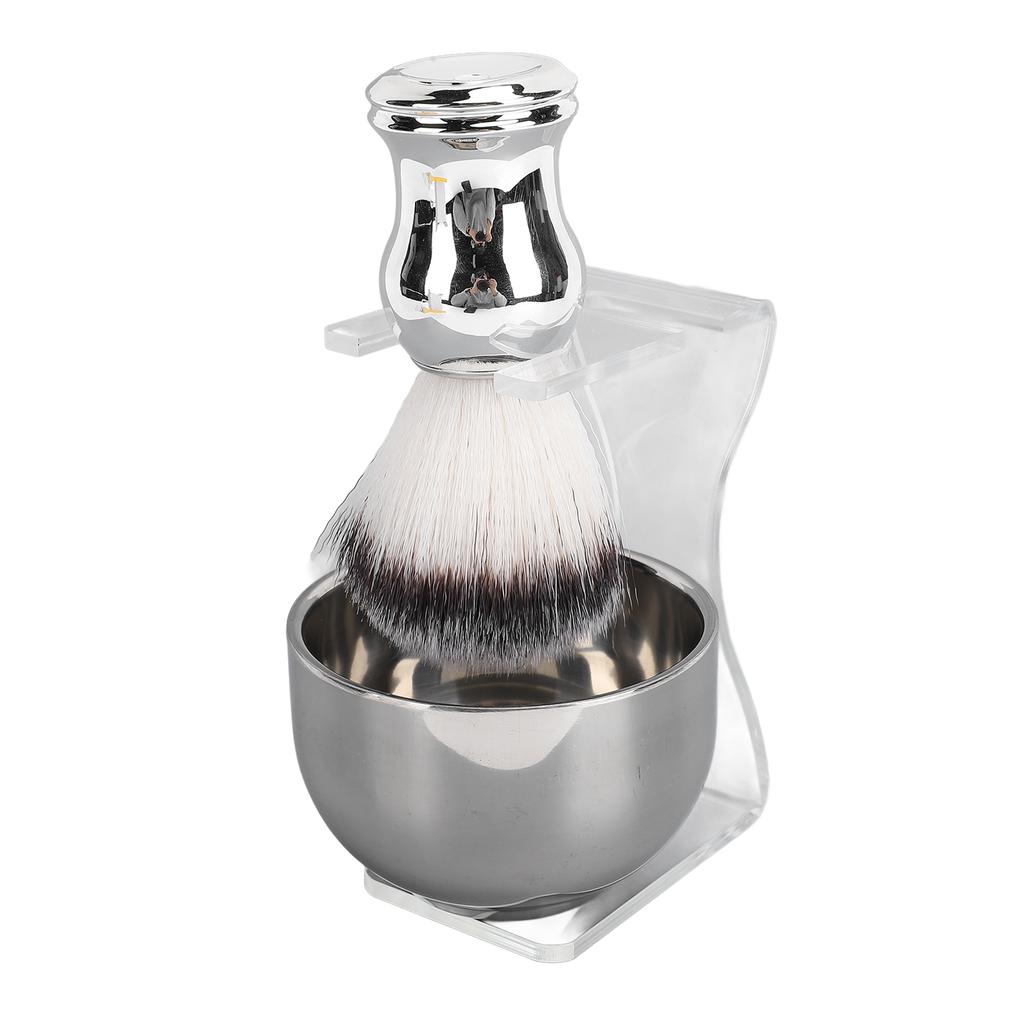 Rasierpinsel-Set Herren Rasier-Set Haar-Rasierpinsel Rasierschale Pinselhalter für Barbier