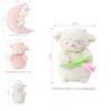 Miniso Cute Standing Cherry Blossom Sheep Plush Toy Warm White Lamb Ultra Soft Doll