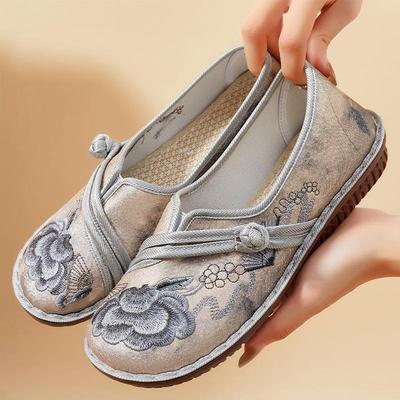 New Retro Casual Women's Shoes, Cloth Shoes, Shallow Opening, One-step Shoes