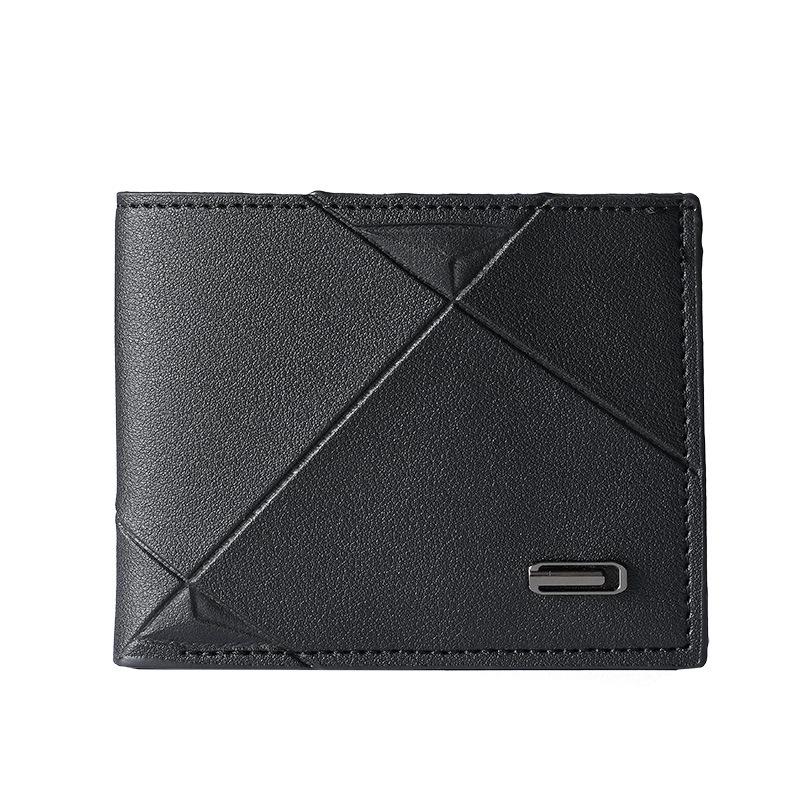 Men's Slim Trifold Wallet with Multiple Card Slots - Casual and Stylish