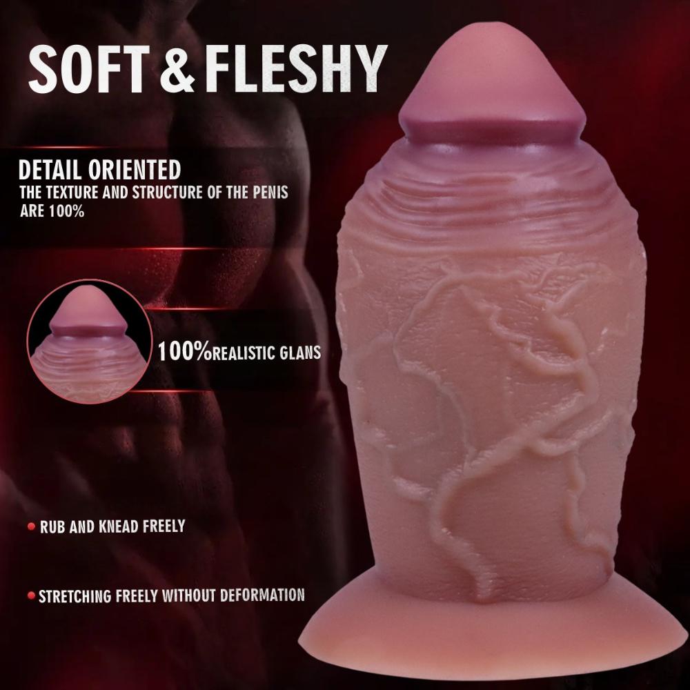 Ultra-realistický strap-on dildo pro ženy - Měkký tekutý silikonový sex hračka pro dospělé, Nositelný & Životní