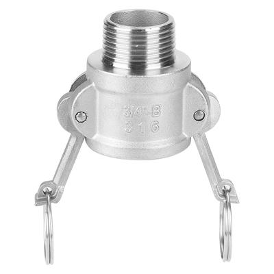 Acciaio Inossidabile DN20 34" B Adattatore Pompa per Acque Sporche Raccordo Camlock Femmina con Filettatura Maschio per Tubo