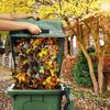 30 Gallon Leaf Collector, Leaf Bag Chute, Portable Pop Up Leaf Bags, Foldable Dustpan Leaf Pick Up Tools Leaf Loader, Reusable Yard Garden Bags for