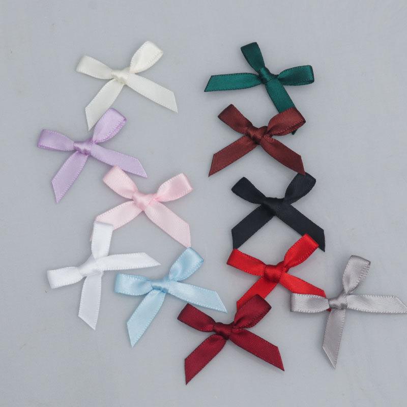 Zweiseitiges Polyesterband Handgebundenes Mini-Schleifchen für Bekleidungszubehör