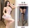 Xiucaisha pure lace floral embroidery suspender tutu skirt waist thin perspective sex underwear empty pajamas