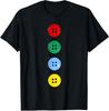 Four Groovy Buttons Cat Funny Halloween Costume Unisex T-Shirt