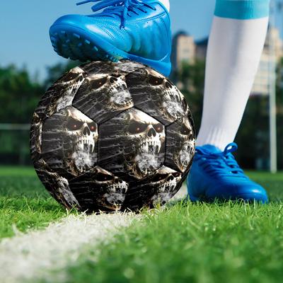 Snake and Skull Indoor Soccer Ball Size 5 Colorful All Ages Machine Stitched PVC Competition Ready Durable High-Bounce