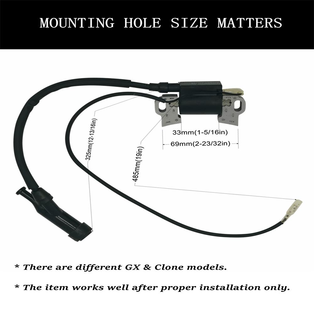 Ignition Coil Lawnmover Engine for Honda GX340 11HP GX390 13HP Generator Mowers 30500-ZE2-023 Parkside Garden Trimmer