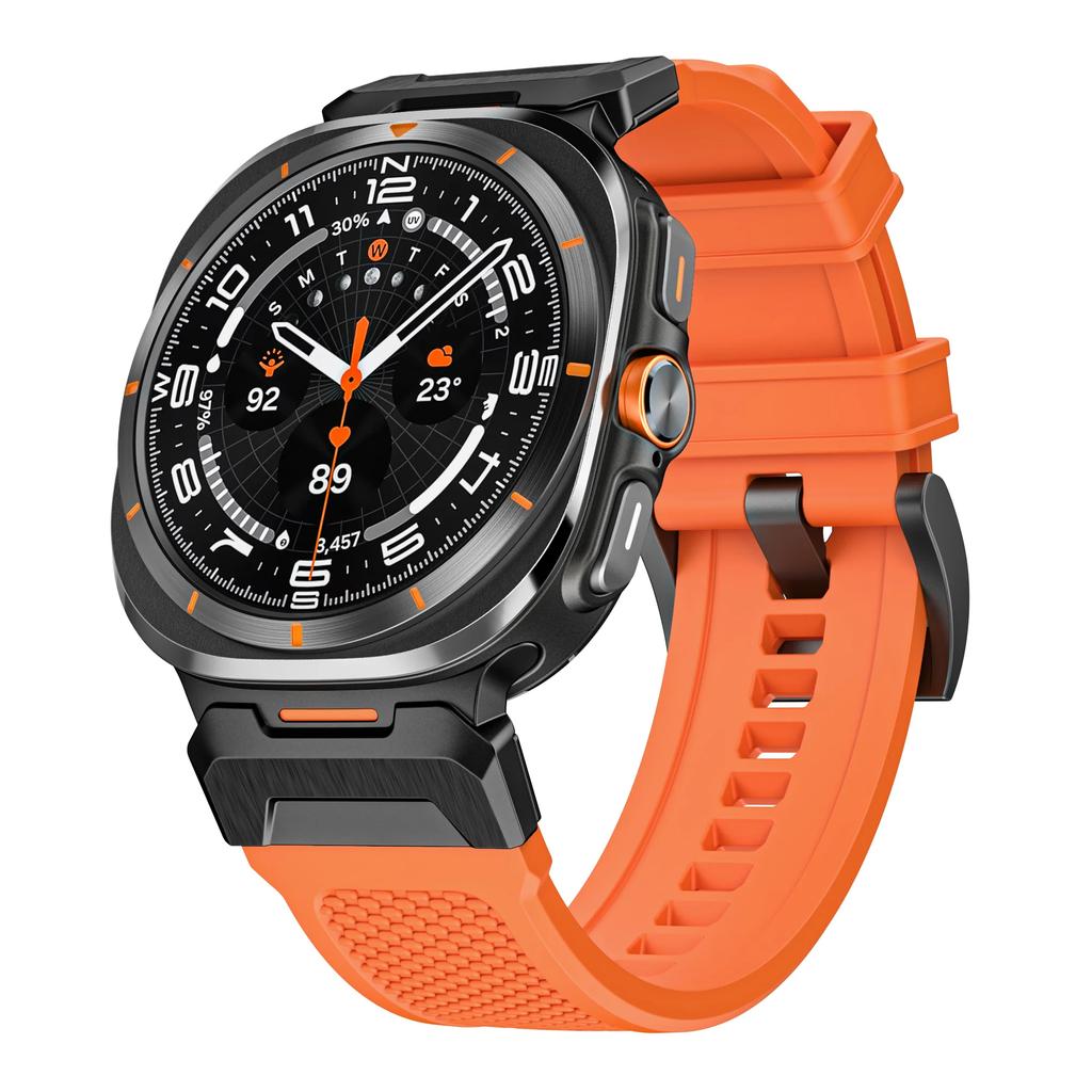 Metal+Rubber Strap for Samsung Galaxy Watch Ultra 47mm Sports Wristband Bracelet for Samsung Galaxy Watch 7 Ultra 47mm Band