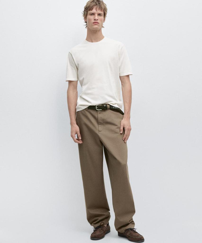 Masimodutti Cotton Knit T-Shirt