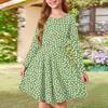 Girls' Summer Princess Dress - Long Sleeve A-Line T-Shirt Dress