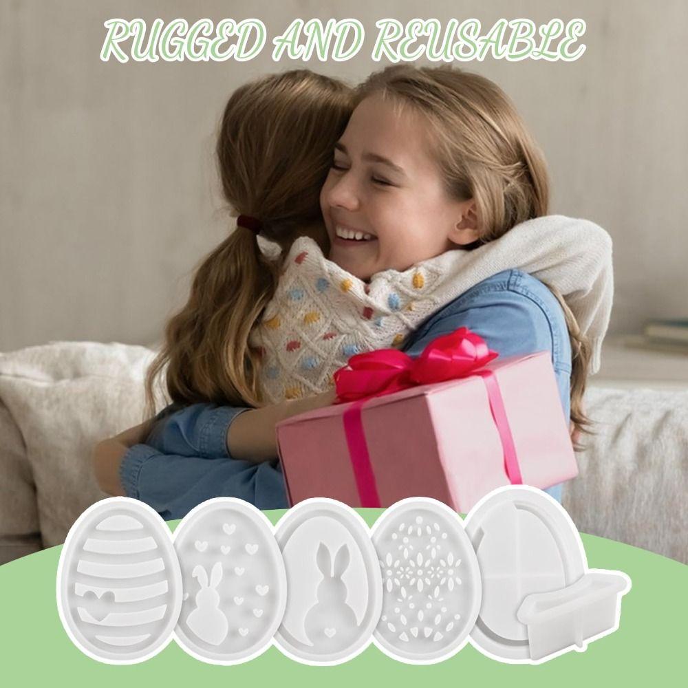 DIY Easter Rabbit  Lamp Mold Openwork Bunny Epoxy Resin Mould Hollow Lamp Mold  Easter Decoration