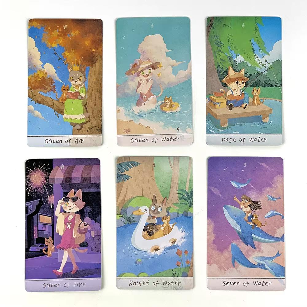 Of The Year Tarot Deck Cute Cartoon Character Tarot Cards Friend Party Games, Personal Hobbies Collecting & Creative Small Gifts