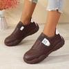 Soft Sole Non-Slip Work Shoes Comfortable for Feet Autumn Winter Women's Black Sneakers Slip-On Waterproof Kitchen Office