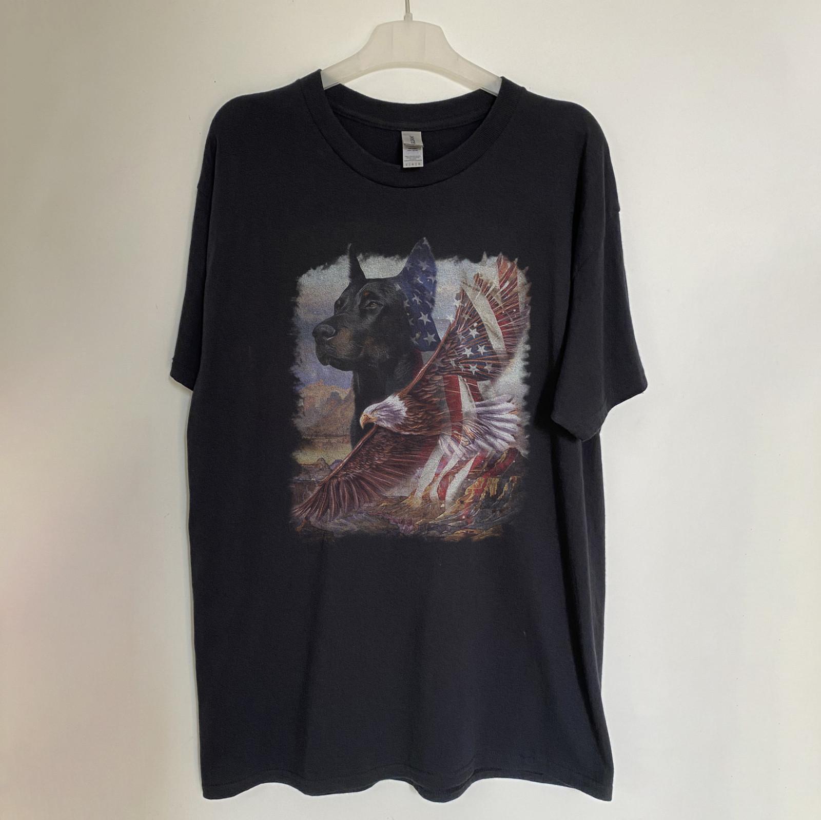 HOT! Beauceron American Patriot2 Black Heavy Cotton T-Shirt XXL