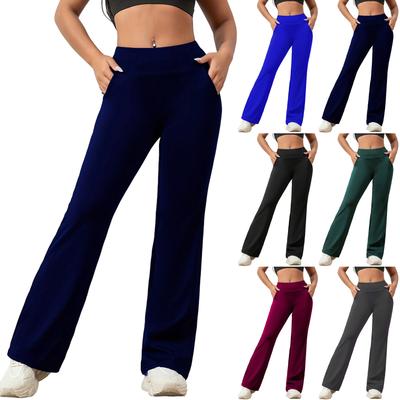 Women's Leggings High Waisted Bootcut Yoga Pants- Bell Bottom Leggings