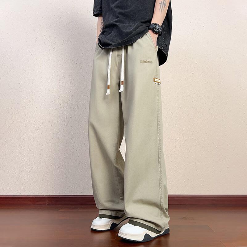 NASA MARVEL Men's Slim Straight Pure Cotton Cargo Jogger Pants