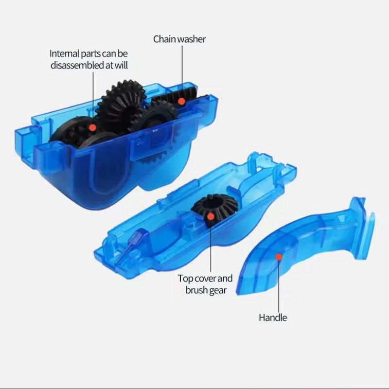 Przenośny Czyszcarka Łańcucha Rowerowego Szczotki do Rowera Skrobak Narzędzie do Mycia Zestaw do Czyszczenia Kolarstwa Górskiego Akcesorium Outdoorowe