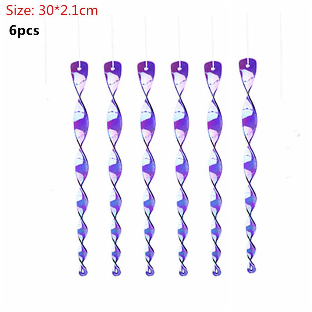 Reflective Wind Spiral Reflective Bird Deterrent Rods Keep Birds Away 8pcs Hanging Bird Repellents For Suitable For All Bird