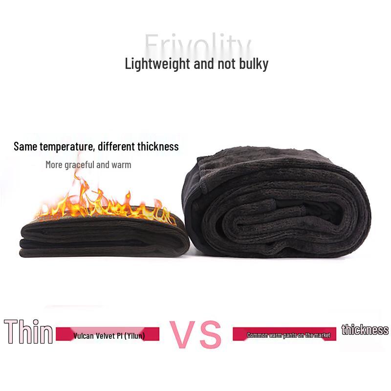 Women's High-Waist Thermal Velvet Lined Stirrup Tights