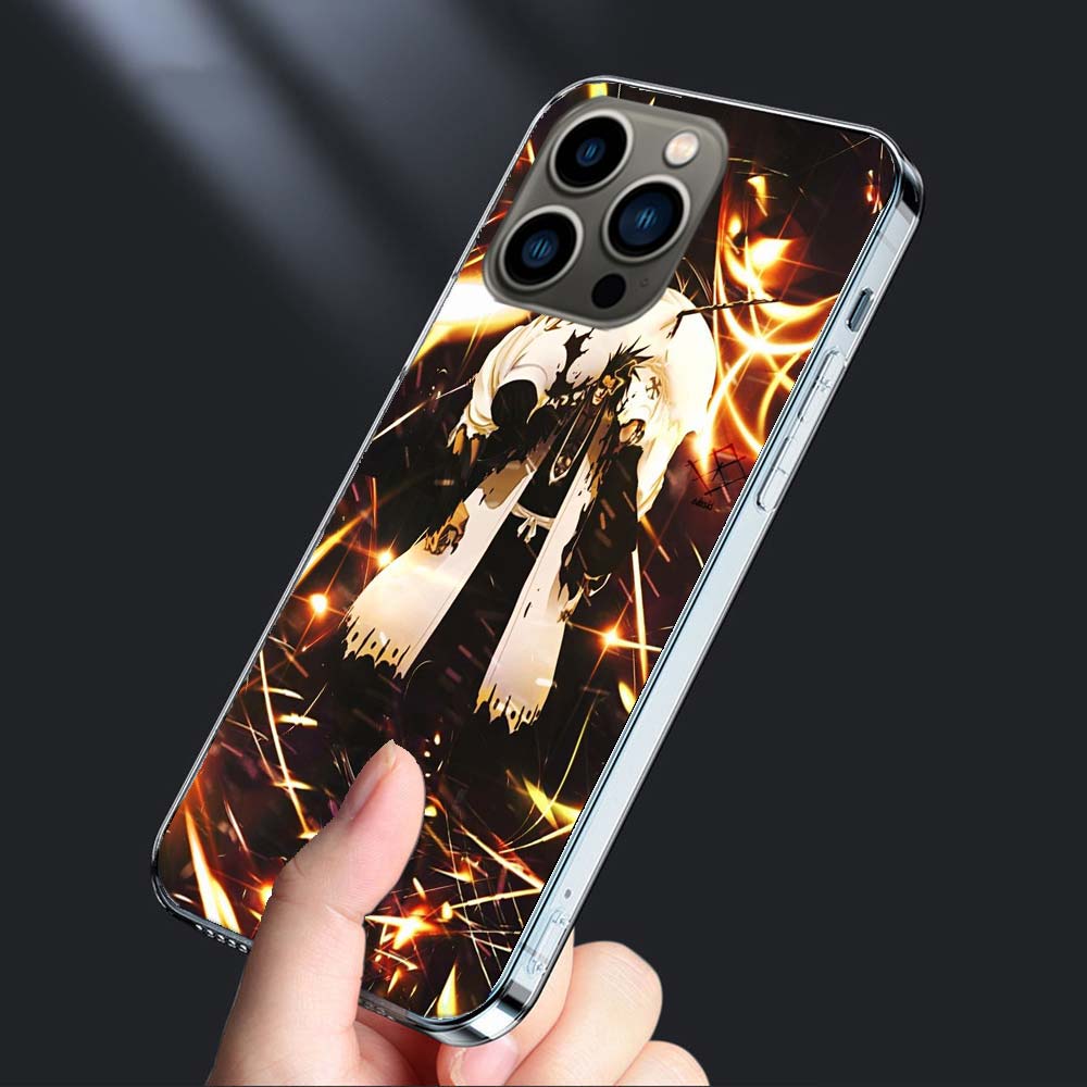 BLEACH Zaraki Kenpachi Phone Case For Iphone 16E 15 Pro 14 Plus 17E 16 17 Pro Max Air 11 12 13 Mini Shockproof Capa Cute Cove