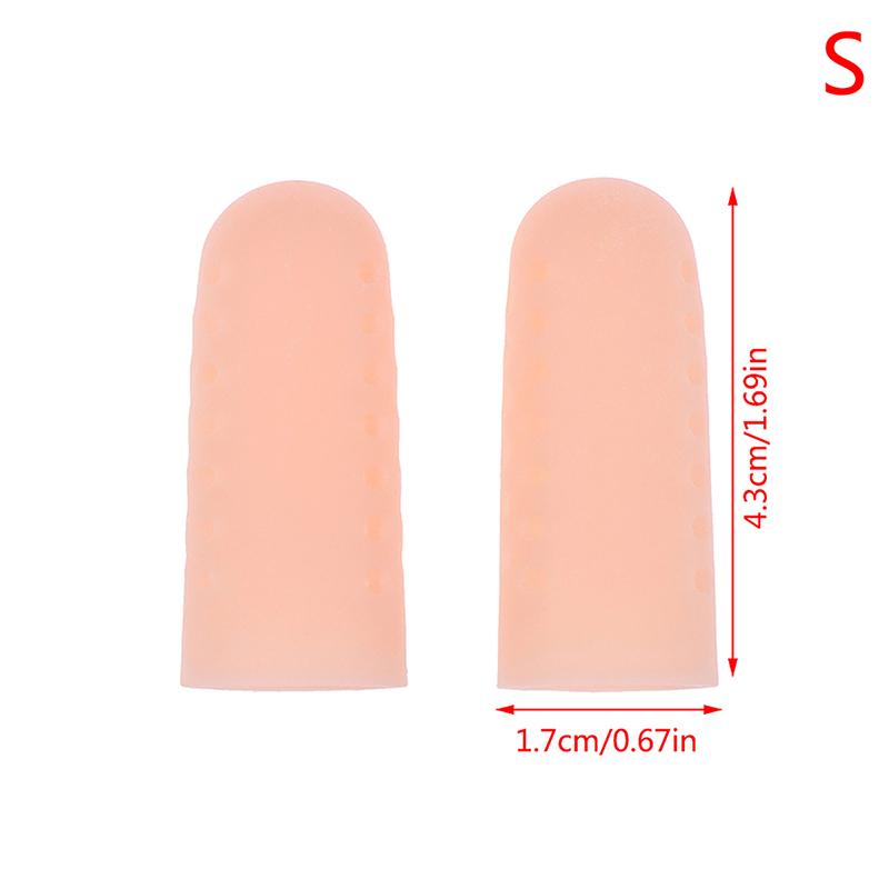 2Pcs Big Toe Protector  Breathable Silicone Tube With Holes Toe Separators