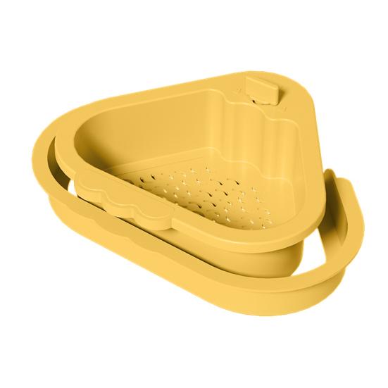 Sink Drain Basket with Fine Mesh Touchless Garbage Disposal Double-Layer Structure Sink Drain Filter Kitchen Tool