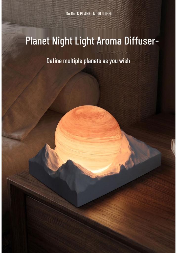Moon Valley Aroma Diffuser: Elegant Bedroom Night Light & Fragrance Gift for Girls