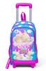 Coral High Kids Azul Rosa Coelho Estampado Mochila Escolar de Três Compartimentos 23936