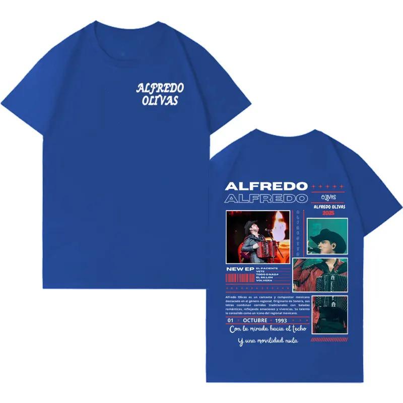 Rapper Alfredo Olivas Trendy Album Tour Tshrit Mens Women High Quality Gothic Music Casual Tshrits Loose Short Sleeve Streetwear