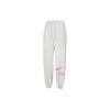 Alphabet Print Drawstring Knit Joggers Women Bottoms White FN1903-025