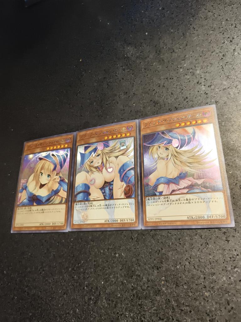 Yu-Gi-Oh! DIY Black Magician Girl ACG Self Control Collect Signature Trading Flash Card Anime Cartoon Gift