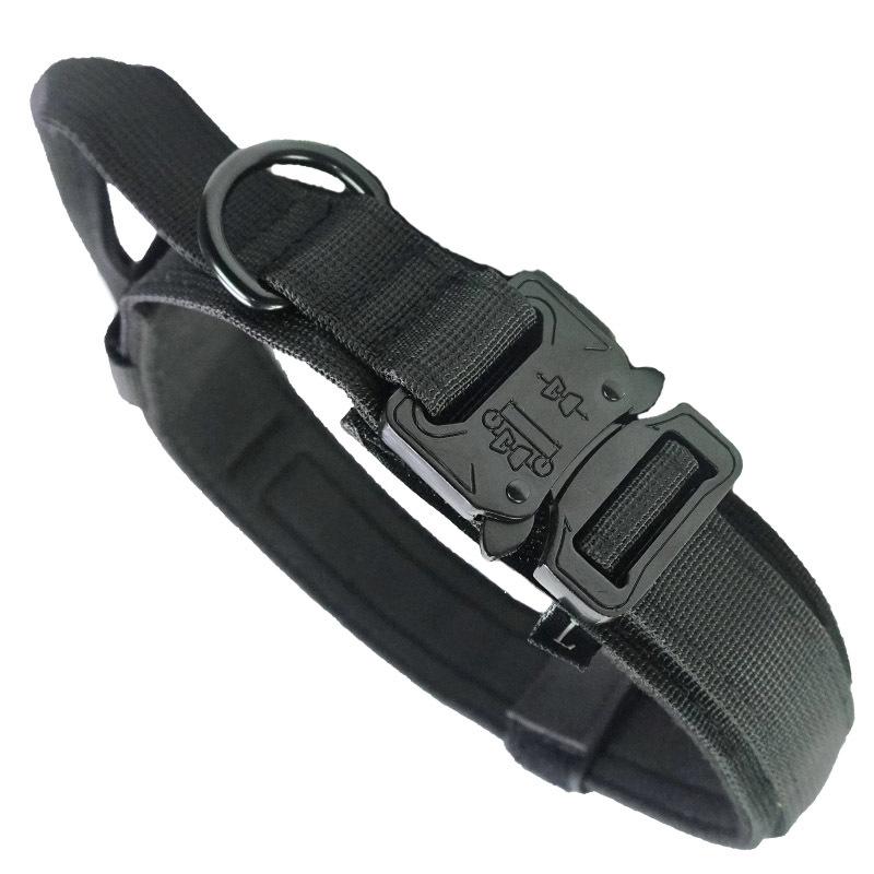 Tactical Dog Collar for Large & Medium Dogs - Thick, Non-Choking Military Design
