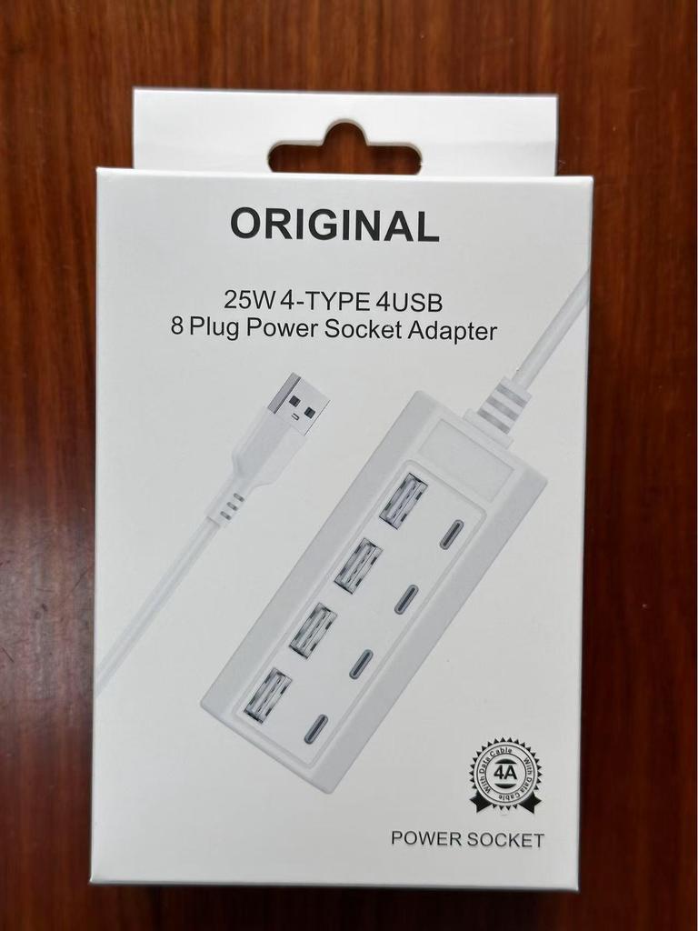 8-in-1 USB Docking Station with Type-C Fast Charging Extension