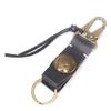 Handmade Genuine Leather Keychain Cowhide Car Keychian Leather Pendant Retro Key Holder  Male