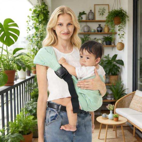 Yumuşak Bebek Askısı ile Bebek Taşıyıcı Yenidoğanlar ve Küçük Çocuklar İçin Ergonomik Kalça Taşıma Desteği Ayarlanabilir Rahat Bebek Sapanı Eller Serbest Dış Mekan Kullanımı İçin