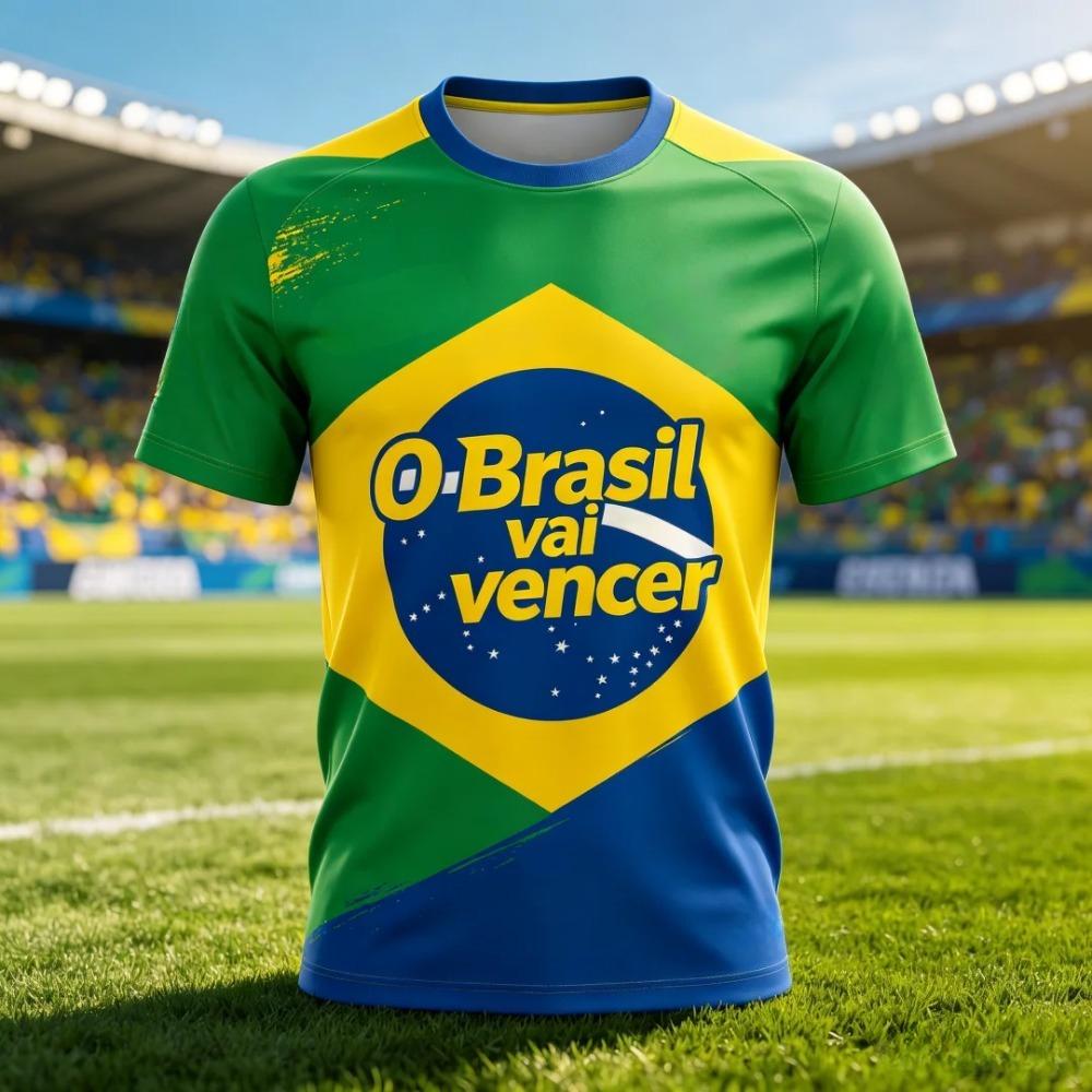 Sommer Sport Atmungsaktives Fußball T-Shirt Herren Lässiges Trainings Kurzarm T-Shirt Kreatives Buntes 3D Modisches Lässiges Lockeres T-Shirt