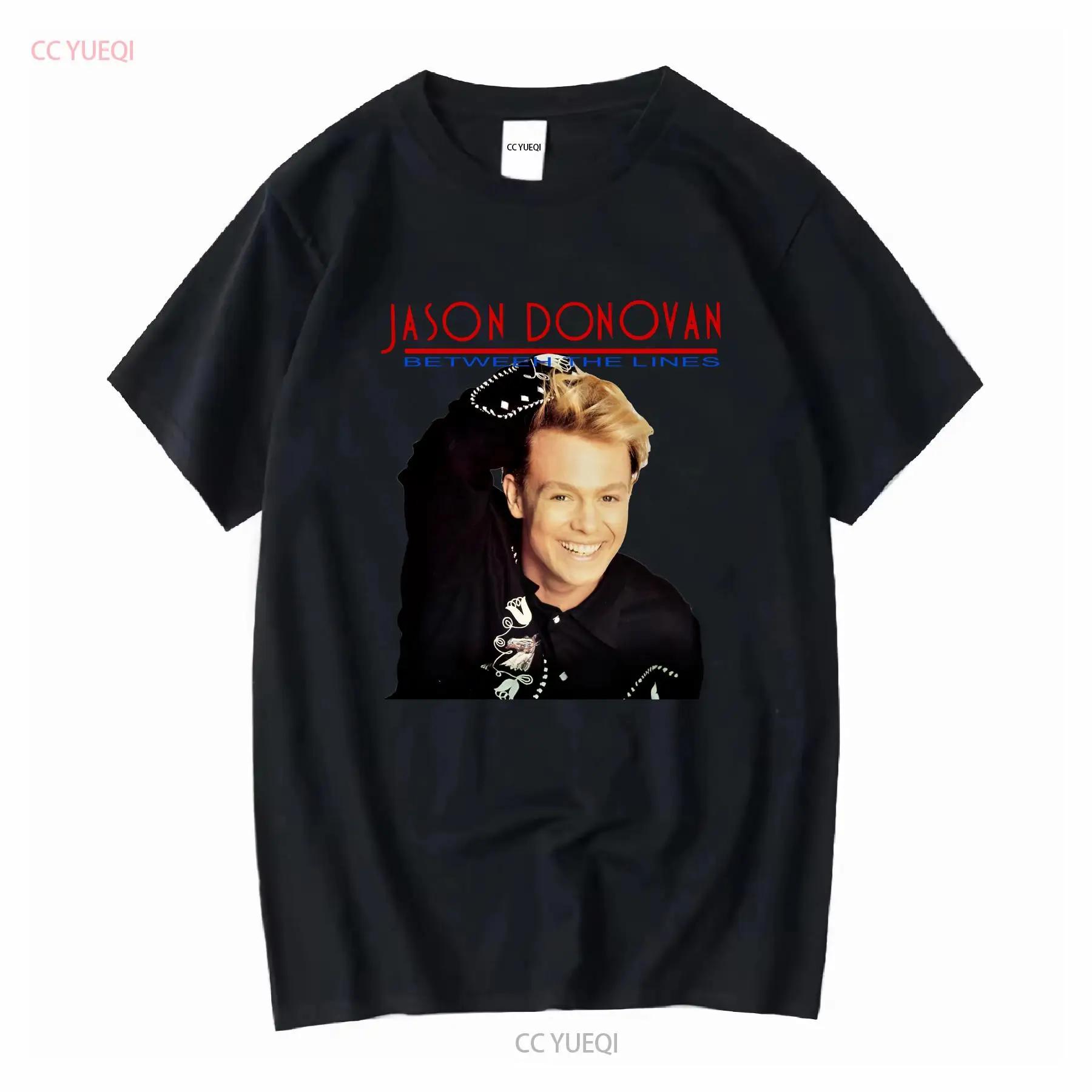 Vintage 90 s Jason Donovan American Singer Songwriter T Shirt long or short sleeves vintage Washed designer clothes Breathable S разноцветный