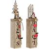 Luminous Decoration - DKD Home Decor - Christmas - Multicolor - Wood - 6.5 X 7.5 X 36 Cm
