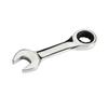 CR-V Steel Stubby Ratcheting Combination Wrench 8mm-17mm Ratcheting Spanner  Mechanical Repair