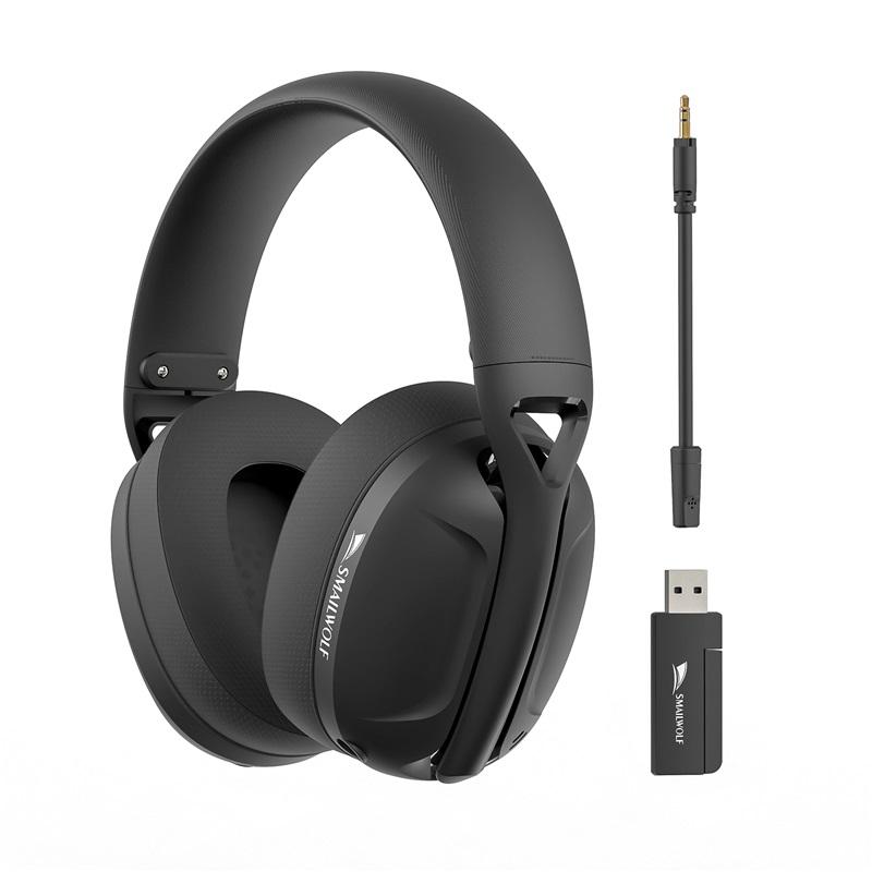 SmailWolf-L80 Bluetooth Wireless Three-mode Headphones Headset Lightweight Headset 2.4G Gaming Headsets Sports Bass