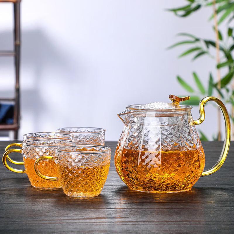 Shangqi Hitzebeständiges Glas Teekannen-Set