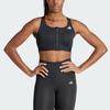 Adidas Powerreact Medium-Support Zip Bra Women Sports Bra Black IX4939