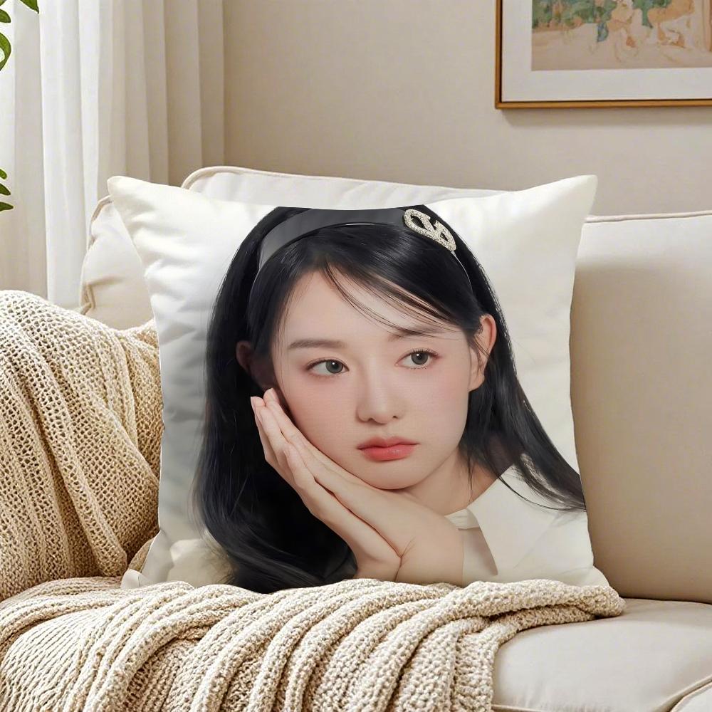 Kim Ji Won Queen of Tears Cushion Cover Linen Minimalist Soft for Sofa Bed Home Room Decor