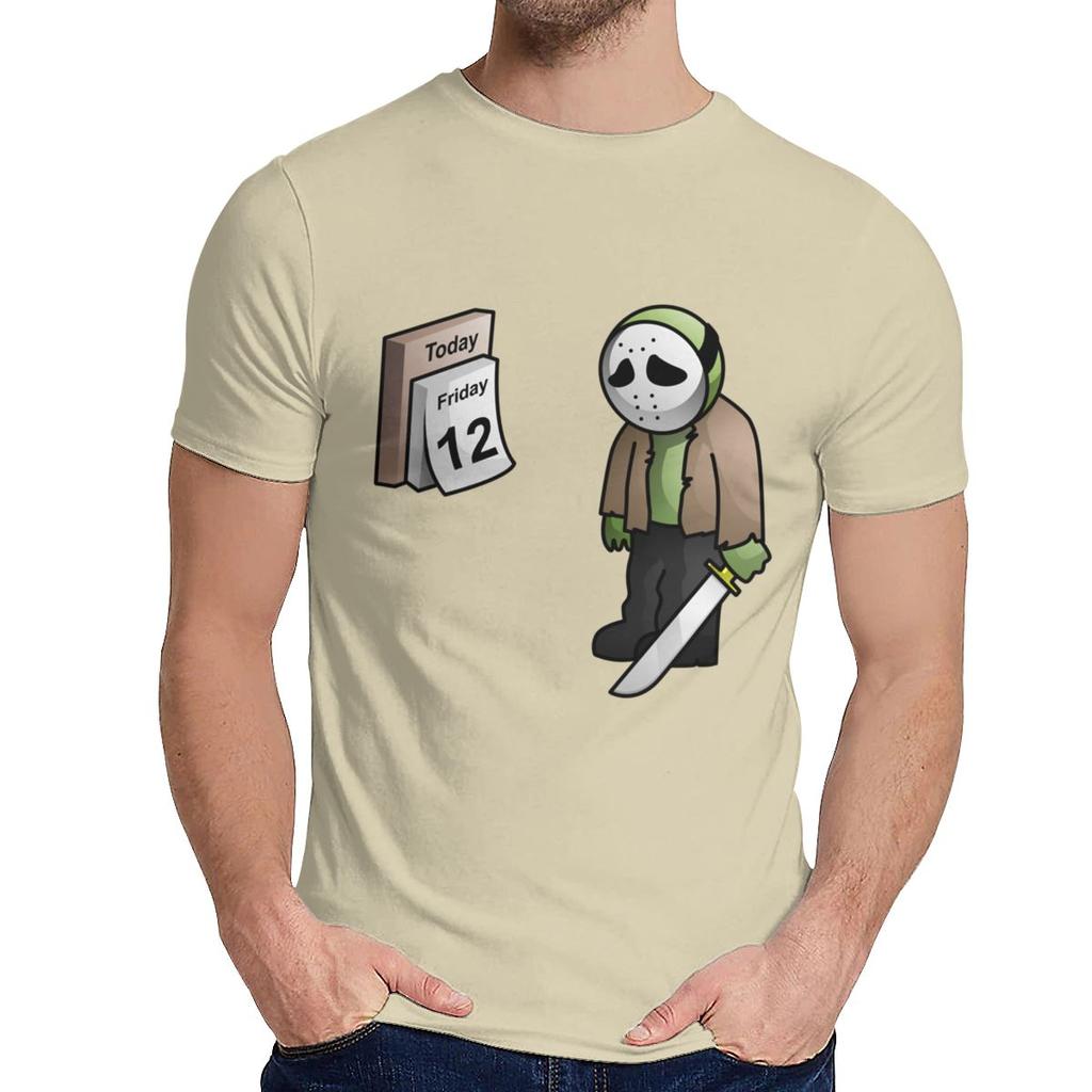 Good Cotton Friday The 13Th Parody The 12Th Sad Jason Voorhees Horror Slasher T Shirt Men