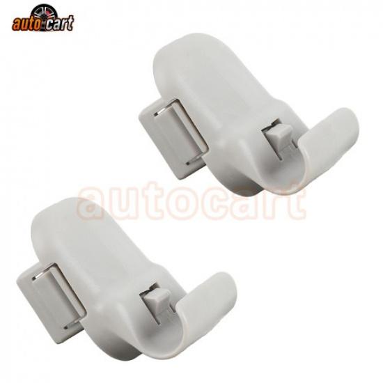 2x Gray Sun Visor Support Clip Retainer No.LC6269261B77 for Mazda 3 2004-2009